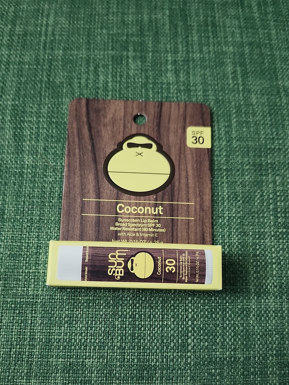 Sun Bum Sunscreen Coconut SPF 30 Lip Balm - Yellow
